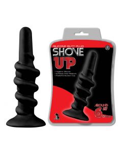 Siliconen Buttplug met Ribbels - Shove Up