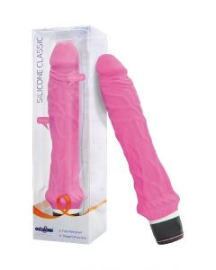Silicone Classic Vibrator van 23 cm - Roze