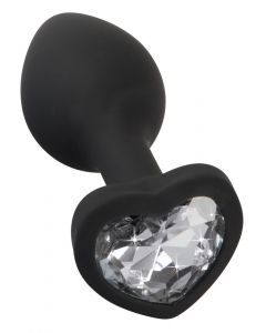 Siliconen Buttplug met Hart los
