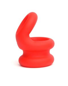 Siliconen Cockring Switch Hitter - Rood