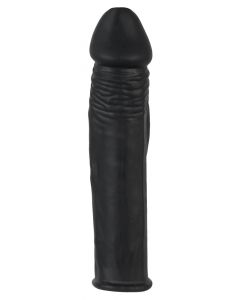Siliconen Penissleeve met Verlenging - Zwart