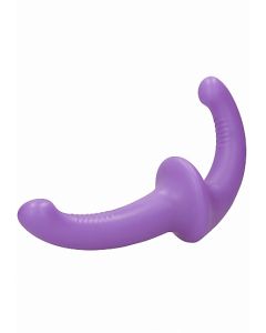 Siliconen Strapless Strap-on - Paars zijkant