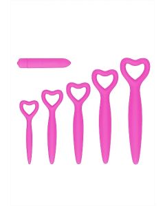 Siliconen Vaginale Dilator Set - Roze compleet