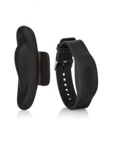 Slip Vibrator met Armband Afstandsbediening - Zwart