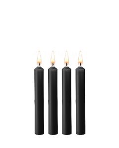 SM Kaarsen 4-Pack - Zwart 