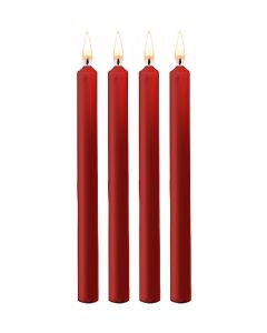 SM Kaarsen Large 4-Pack - Rood