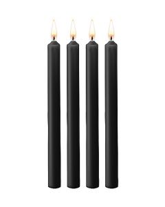 SM Kaarsen Large 4-Pack - Zwart