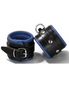 Smalle Slaven Enkelboeien Zwart/Blauw - 6.00 cm