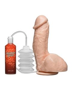 Realistische Spuitende Dildo met Dikke Balzak  - Huidskleur los