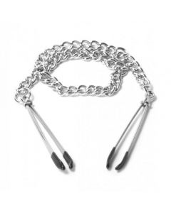 Tepelklemmen met ketting - Staal