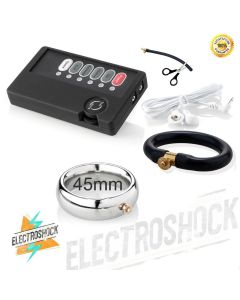 Starters Kit Electric shock - Cockring 45 mm compleet
