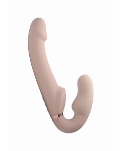 Strapless Strap-on Evoke Opblaasbaar en Vibrerend