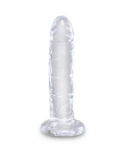 Transparante Dildo met brede Basis - King Cock