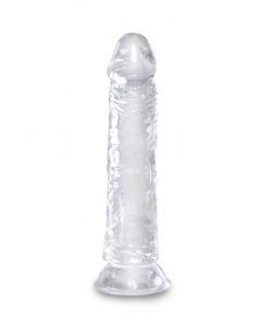 	 Transparante Realistische Dildo King Cock - 22 cm