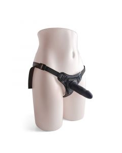 Verstelbare Strap-on met Dildo - Zwart voorbeeld