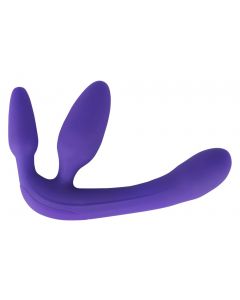 Vibrerende Strapless Strap-On - Paars