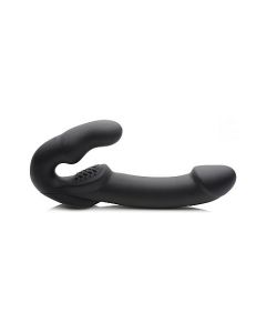 Vibrerende Strapless Strap-on - Zwart