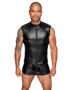 Wetlook Pants met Rits