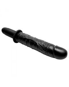 XL Realistische Vibrator met Handvat - Zwart los