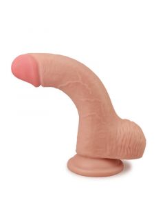 Zachte Dildo Skinlike Dong  21.5 cm zijkant