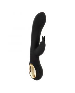 Zwarte Rabbit Vibrator Verwarmend