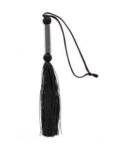 Zwarte Silicone Flogger met Polsbandje kopen