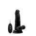 Vibrator Realistisch met afstandsbediening Zwart