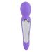 Oplaadbare Dubbel/Wand Vibrator - Paars Oplaadbare Dubbel/Wand Vibrator - Paars