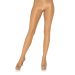 Glanzende Semi Transparante Panty - Tan