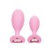 Buttplug set First Time Crystal - Roze
