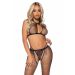Visnet Top, String en Kruisloze Panty