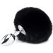 Buttplug met Fluffy Staartje - Zwart