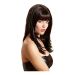 Pruik met lang zwart haar Pruik met lang zwart haar