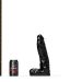All Black Steroid Dildo The Coach Zwart - 30 cm