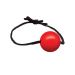 Kleine Ball Gag met leren Band - Rood