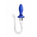 Chrystalino Glazen Buttplug met Zweep Staart - Blauw Chrystalino Glazen Buttplug met Zweep Staart - Blauw