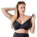 Plus Size Stijlvolle Zwarte Bikini Beugel-BH Plus Size Stijlvolle Zwarte Bikini Beugel-BH