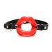 Master Series Silicone Open Mond Gag Juicy Lips - Rood