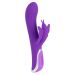 Oplaadbare Rabbit Vibrator met Vlinder - Paars