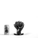 All Black Fist Plug Zwart - L