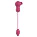 Flexibele Dual Stimulator met Vibrerend Ei - Roze Flexibele Dual Stimulator met Vibrerend Ei - Roze