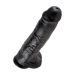 Zwarte realistische dildo met ballen 27,5 cm