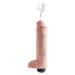 Huidkleurige spuitende dildo 25 cm