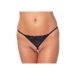 Amorable G-String met Parels One Size - Zwart