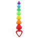 Analbeads Rainbow Heart Beads