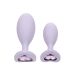 Buttplug set First Time Crystal - Paars