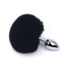 Buttplug Bunny Tail - Zwart