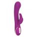 Siliconen Vibrator Thumping Rabbit - Paars