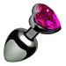 RVS Buttplug met Hartvormige Basis - Roze RVS Buttplug met Hartvormige Basis - Roze
