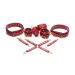 XR Brands Hog Tie Set Crimson Captive - Rood
